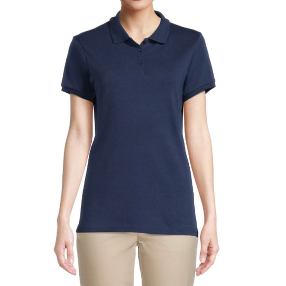 Wonder Nation Juniors School Uniform Polo Shirt with Short Sleeves - Picture 2 of 5